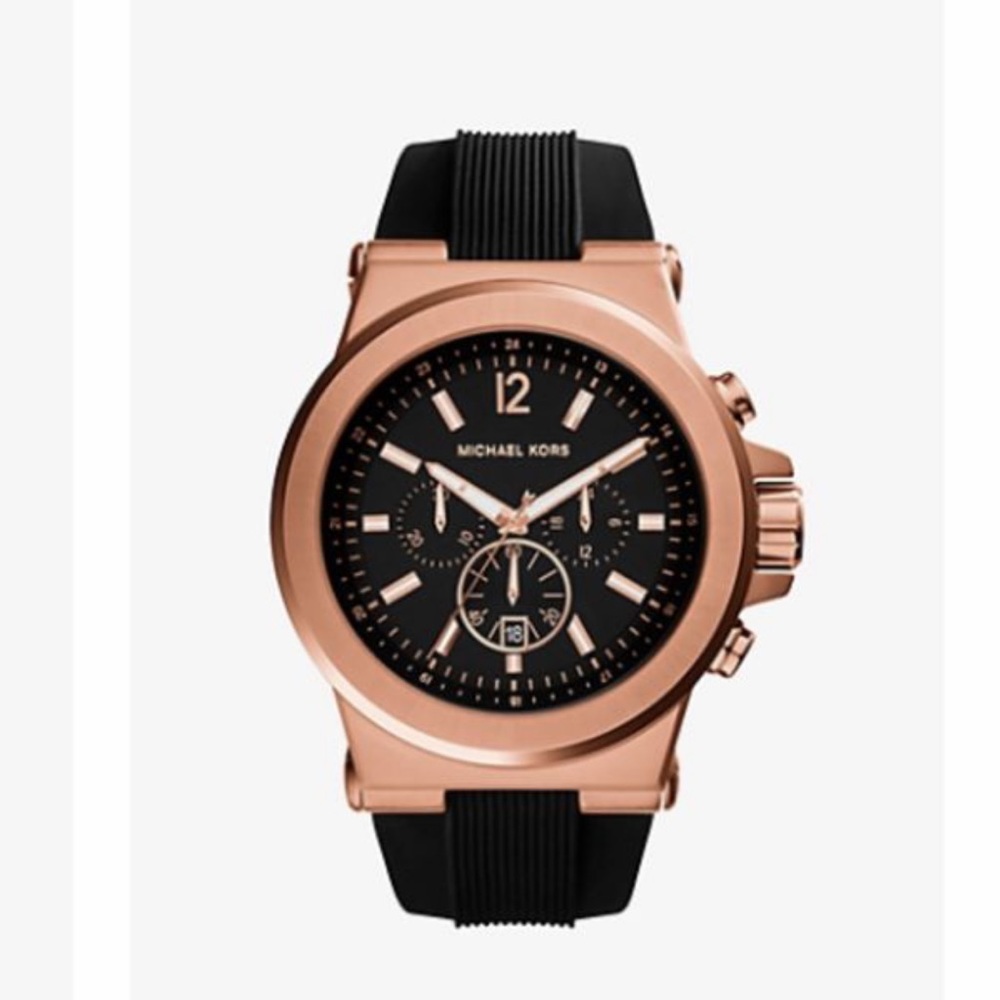 Black nd gold Michael Korda watch